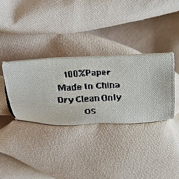 Lulla Collection Straw Paper Tote Bag Beige Double Handle Summer Beach Coastal - Picture 13 of 16